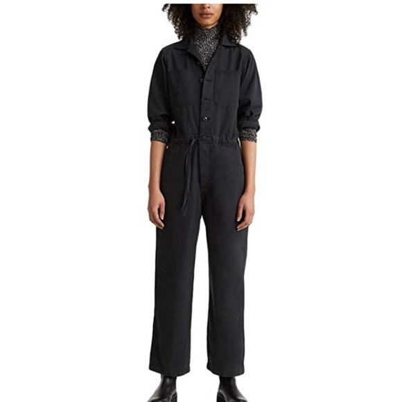 Levi's | Pants & Jumpsuits | Levis Utility Black Rosie Jumpsuit Size L |  Poshmark